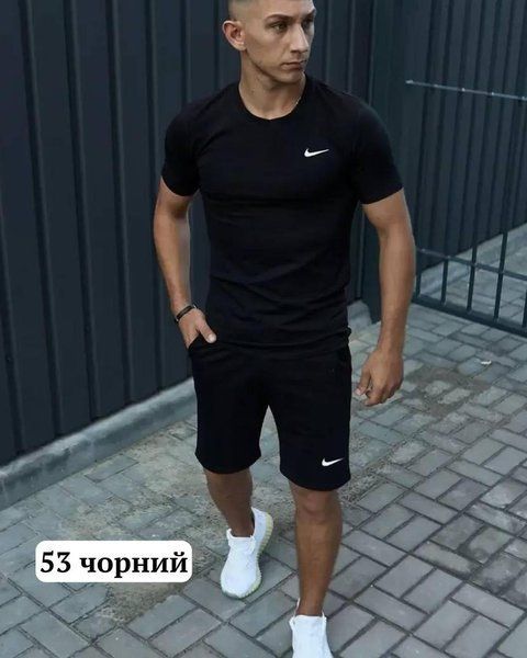 Мужской летний костюм 53 черный, 52 53 чорний, 52 фото