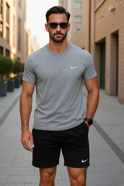 Мужской летний костюм 425 серый, 3XL 425 сірий, 3XL фото