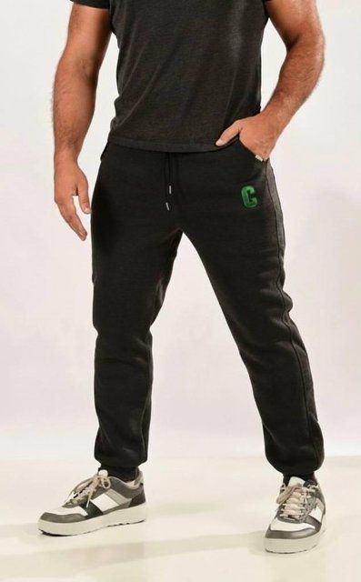 Спортивные мужские брюки на флисе 2906 черные, XL 2906 чорні, XL фото
