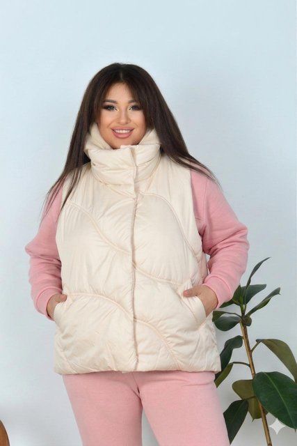 Жіноча батальна безрукавка 0203 бежева, XL 0203 бежева, XL фото