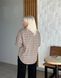 Женская рубашка в клетку капучино, XL 107 107 капучино, XL фото 2