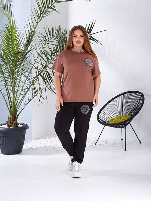 Женский костюм двойка 2087 сирень, 3XL 2087 бузок, 3XL фото