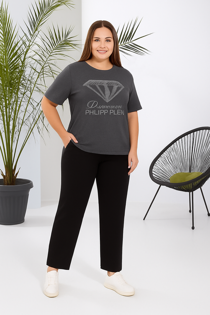 Женский костюм двойка 2088 графит, XL 2088 графіт, XL фото